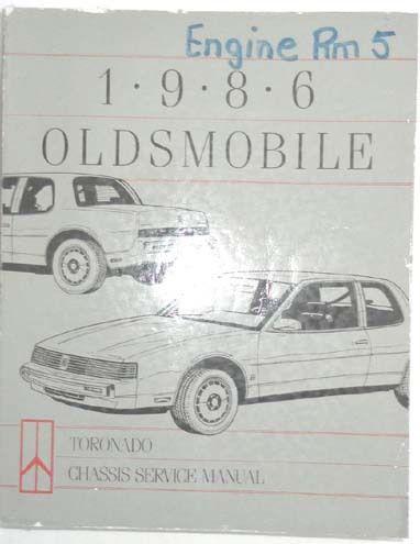 1986 oldsmobile toronado service repair manual original 