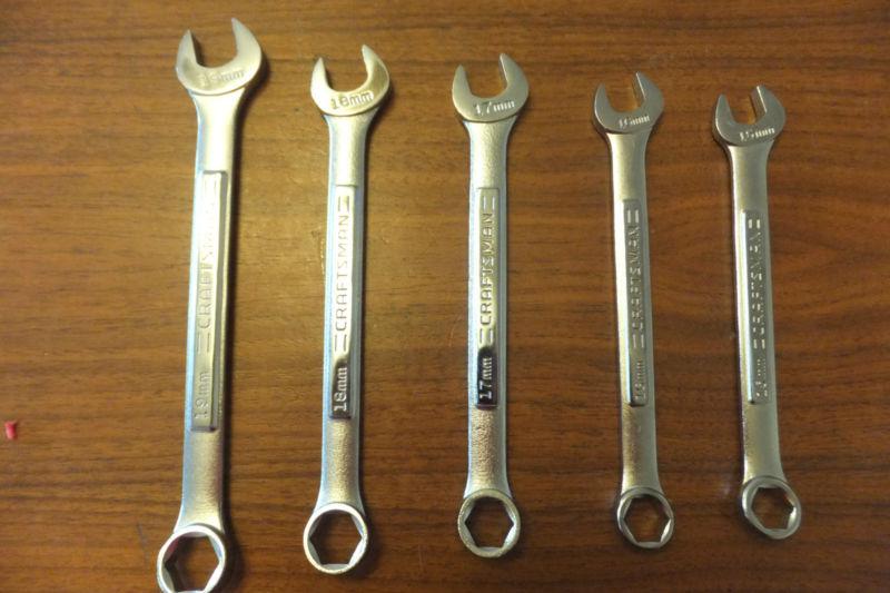 Craftsman 5 piece metric wrench set - 15, 16, 17, 18, 19mm