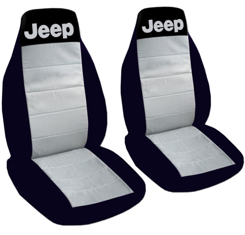 JEEP WRANGLER CAR SEAT COVERS RED & BLACK WITH WRITING JEEP FRONT SET, US $55.99, image 3