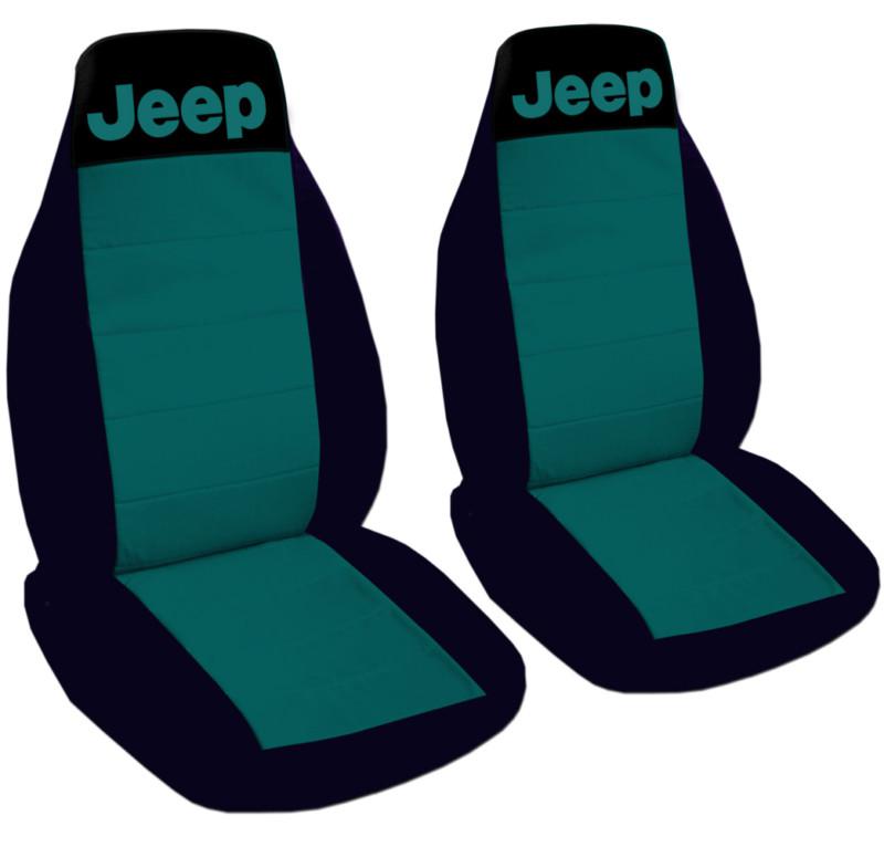 JEEP WRANGLER CAR SEAT COVERS RED & BLACK WITH WRITING JEEP FRONT SET, US $55.99, image 4