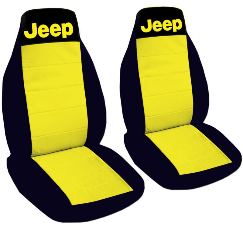 JEEP WRANGLER CAR SEAT COVERS RED & BLACK WITH WRITING JEEP FRONT SET, US $55.99, image 5