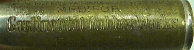 1909-1916 antique shrader-universal tire pressure gage continental rubber works