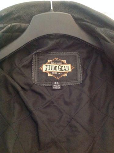 motorcycle leather jacket black Non Harley, US $99.00, image 8