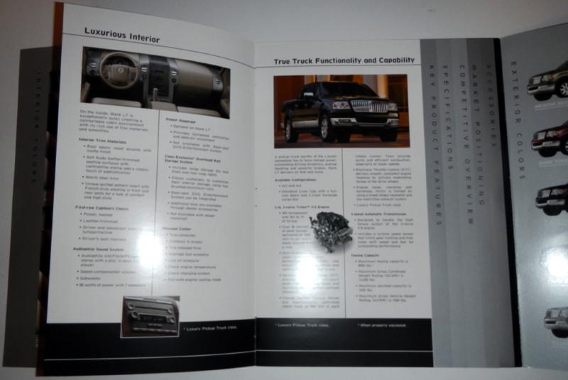 2006 LINCOLN MARK LT LAUNCH BROCHURE, US $12.99, image 5