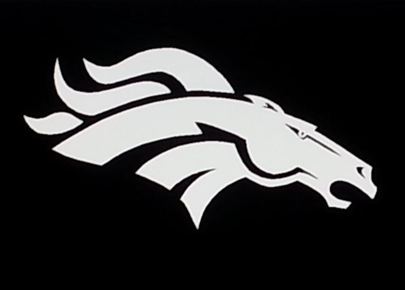 6''x 3'' nfl denver broncos logo vinyl decal sticker white