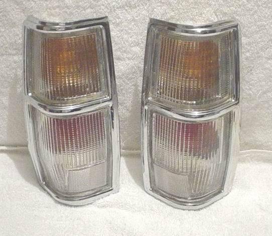 1983 - 1984 datsun 720 pick up tail lights crystal pair 76cn auction