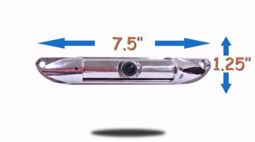 Wired ccd silver license plate backup camera with 3.-inch monitor  (refurbished)