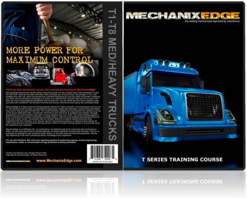Ase t1 t2 t3 t4 t5 t6 t7 t8 truck mechanic test guide study preparation set cd