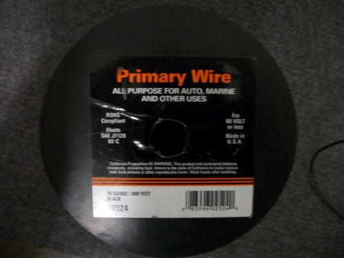10 gauge black primary wire 500 foot spool  meets sae j1128 gpt specifications