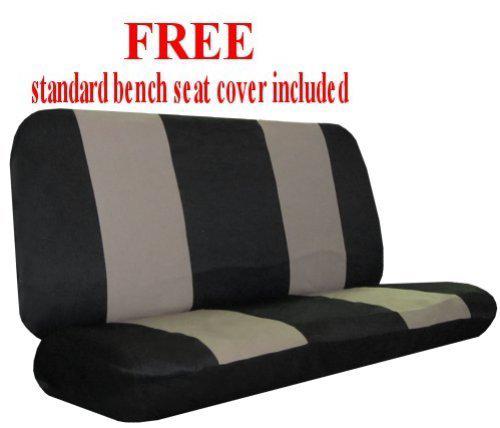 Comfort Car Seat Covers TAN BLACK w/ Steering Wheel & Shoulder Pads BARGAIN #C, US $38.63, image 2