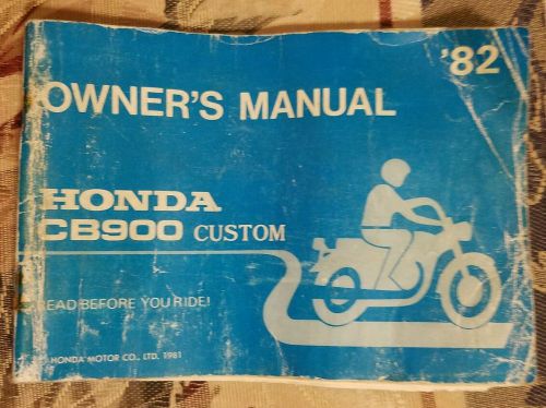 1982 honda cb900 c custom owners manual a20008106c