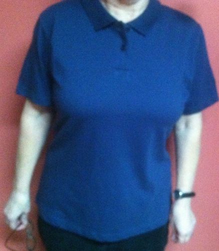 Bmw genuine sporty organic cotton polo shirt ladies' dark blue l large womans