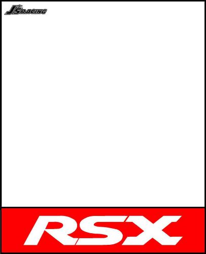 J's racing decal track number plates rsx red jdm honda acura integra dc5 dc