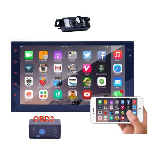 Tocado gps navigation double 2din android car radio stereo 3g wifi bt+camera+obd