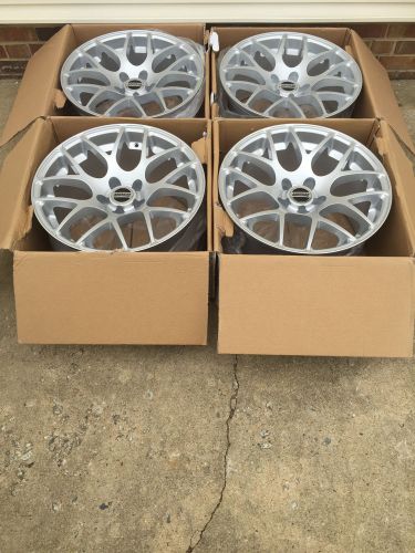 Amr silver staggered wheel set..2 @ 18x9 &amp; 2 @ 18x10 brand new.