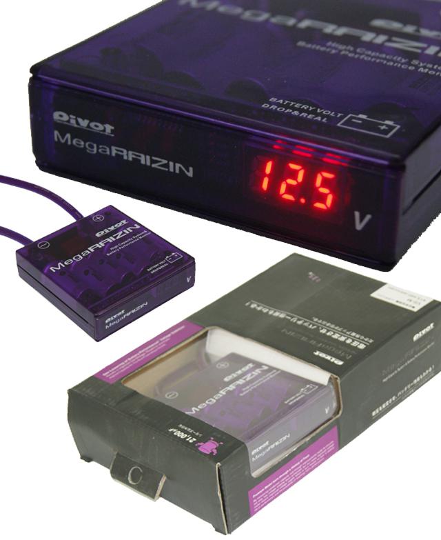 Universal pivot mega raizin car fuel saver voltage stabilizer regulator red led