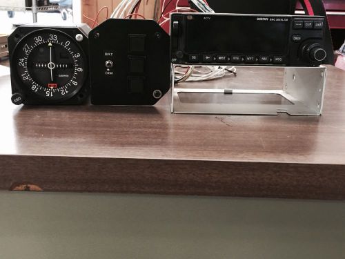 Garmin gnc 300 xl with antenna, tray, harness, annunciator panel, and gi-102a