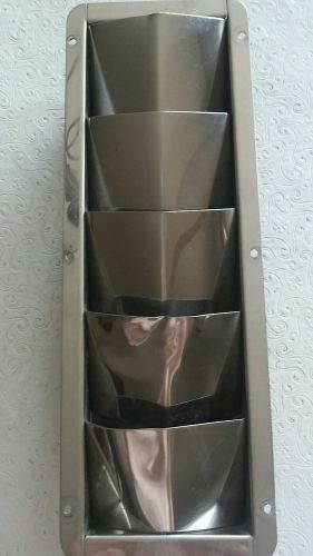 Boat hull louver stainless steel