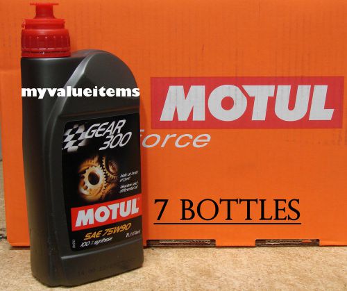 7 motul gear 300 75w90 - 1 liter ea - 100118 - 100% synthetic ester based  - new