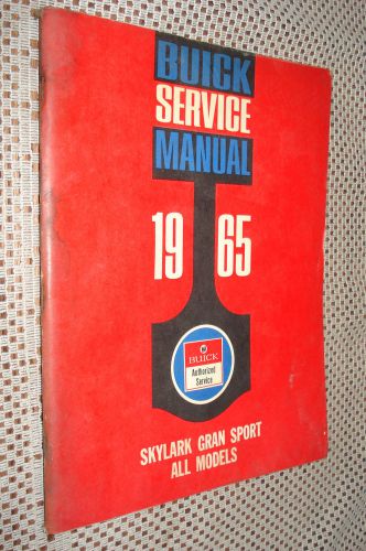 1965 buick skylark gran sport shop manual original service book repair book