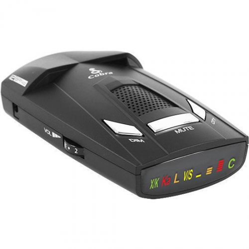 Cobra esr800 360 degree 12-band radar detector with led icons and voice alerts
