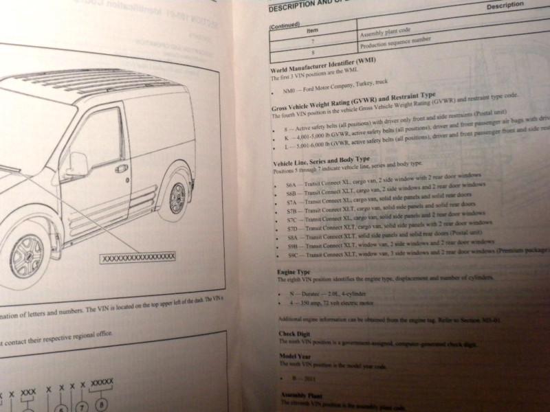 2010 Ford TRANSIT CONNECT factory workshop repair manual , US $30.00, image 2