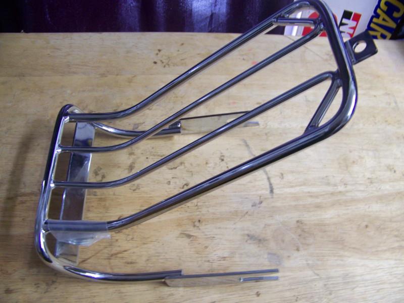 Chrome fender bobtail luggage rack by drag specialties #ds720012