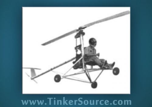 Mini-1 ultralight helicopter plans cd heli aircraft blueprints