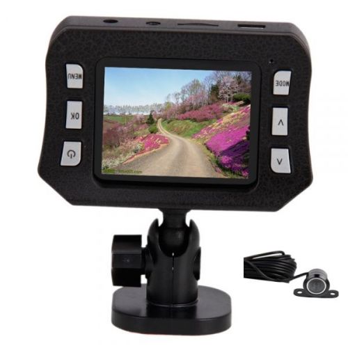 H900 2.0&#034; hd 1080p 6 led with butterfly dual lens car video recorder camera reco