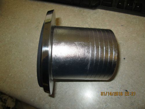 Marine exhaust port with flapper 3 1/2&#034; stainless steel new