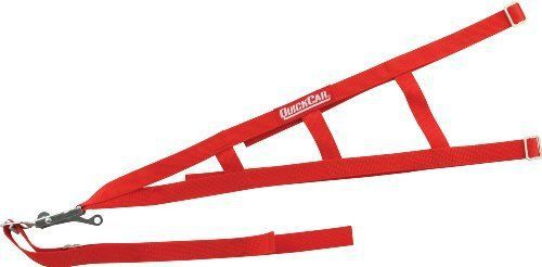 Quickcar racing products 58-047 red tri-angle style window net