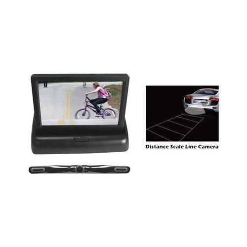 New plcm4500 4.3&#039;&#039; pop-up monitor &amp;  backup camera w/distance scale line system