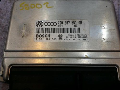 Audi audi a6 engine brain box electronic control module; (lh cowl), engine id