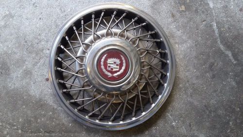 87 cadillac fleetwood d'elegance wire spoked hubcap 14" hub cap