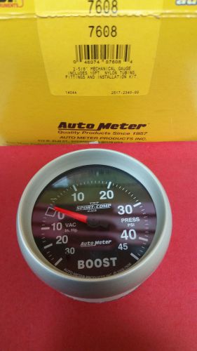Autometer sport-comp ii analog gauges 7608 boost gauge