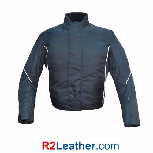 Men's jacket motorcycle riding coat textile with ce armor