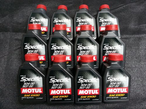 Uc125 106374 motul specific oil 5w-30 (12 pack/12 liters) vw audi 504 00 507 00