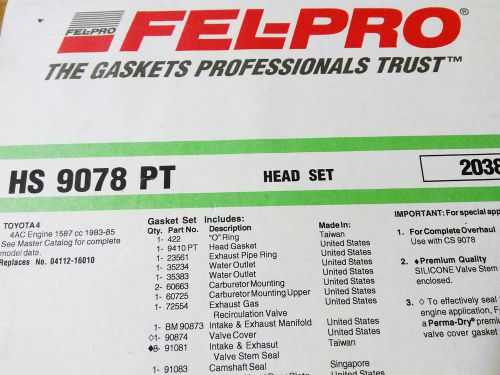 Fel-pro hs 9078 pt head gasket set
