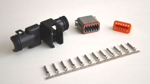 Deutsch dt 12-pin female connector kit 14-16awg sockets with 90 deg backshell