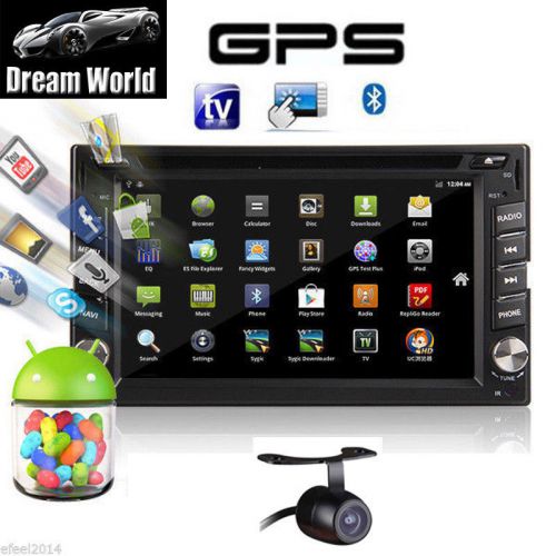 Us 6.2&#039;&#039; android4.4 double din car 3g-wifi radio gps navi stereo dvd player+cam