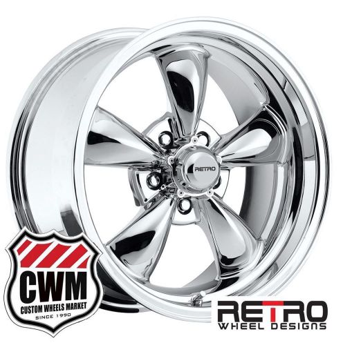 New 17x8&#034; ford torino wheels set chrome torino rims fit ford torino 68-76