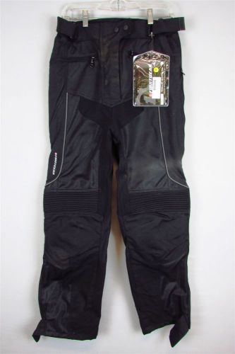 First gear women's textile motorcycle pants black size 8