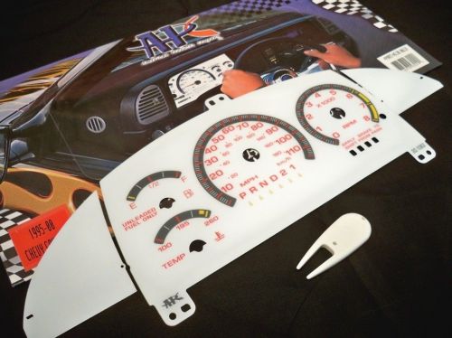 95 96 97 98 chevrolet chevy cavalier at automatic white face cluster gauges