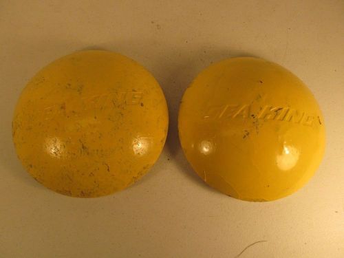 Sea king boat trailer wheel hubcaps original used painted 8"