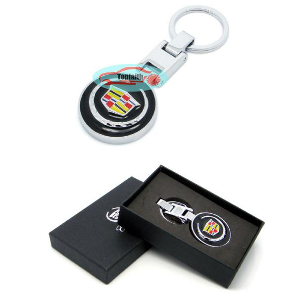 Black pendant keychain key chain ring chrome for xts