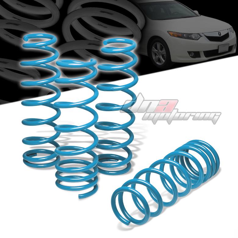08-12 accord cp cs/tsx blue 1.75" drop suspension lowering springs f235/r215lb