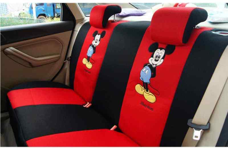 Fashion lovely Chinese manual embroidery cartoon mickey pattern car seat cover, US $60.00, image 2