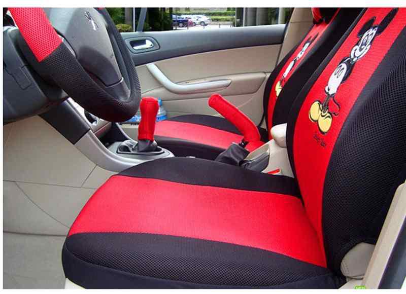 Fashion lovely Chinese manual embroidery cartoon mickey pattern car seat cover, US $60.00, image 4