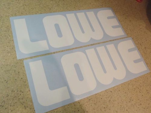 Lowe vintage fishing boat decals die-cut 2-pak 12" free ship + free fish decal!