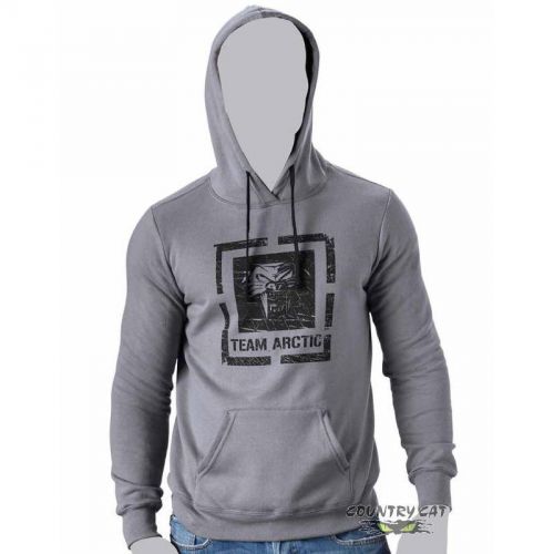 Arctic cat men&#039;s team arctic square hoodie hooded sweatshirt - gray - 5253-33_
